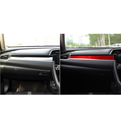 Car Carbon Fiber Central Control Decorative Sticker for Honda Tenth Generation Civic 2016-2019, Right Drive (Red) by buy2fix