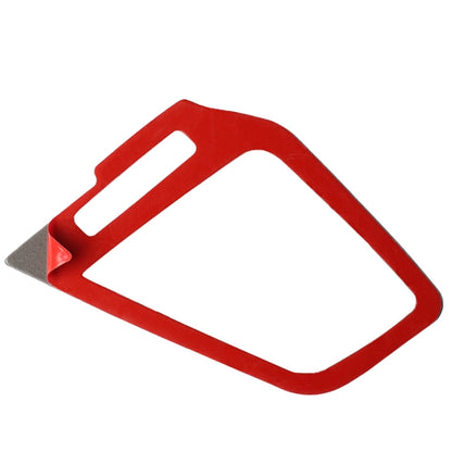 Car Carbon Fiber Left and Right Air Outlet Decorative Sticker for Honda Tenth Generation Civic 2016-2019, Right Drive (Red) by buy2fix