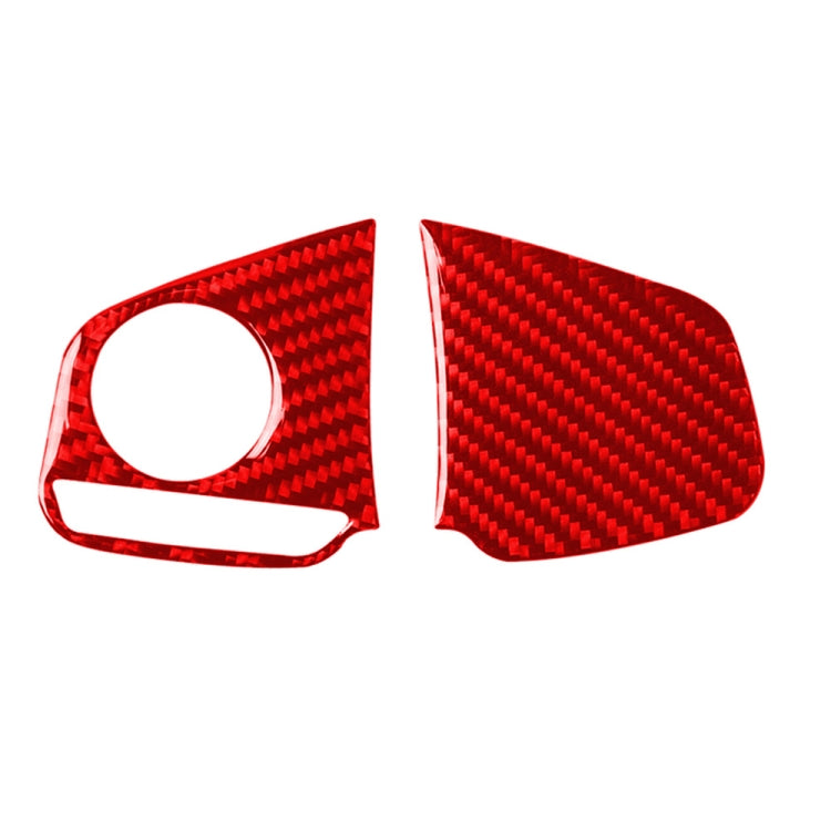 Car Carbon Fiber Steering Wheel Button Low Configuration Decorative Sticker for Honda Tenth Generation Civic 2016-2019, Left and Right Drive Universal (Red) by buy2fix