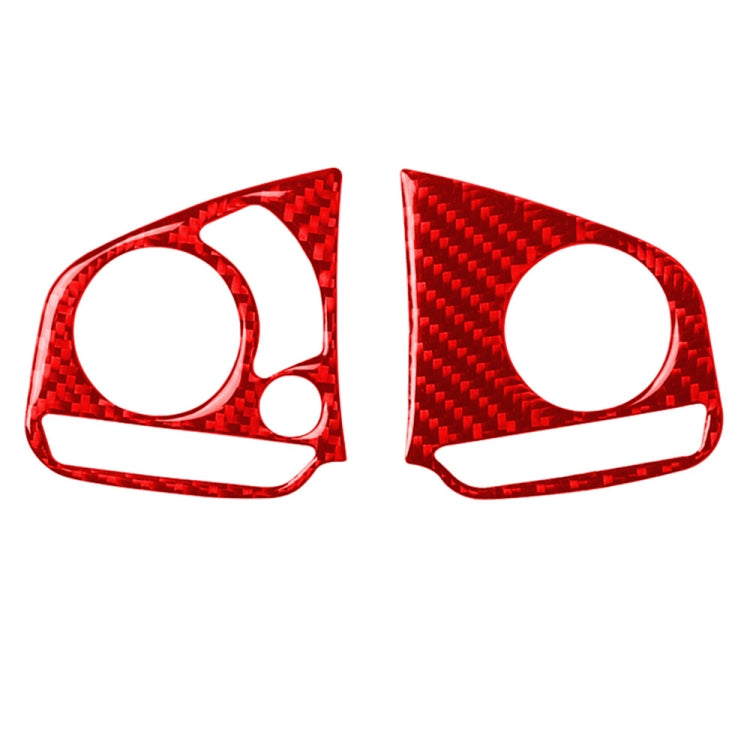 Car Carbon Fiber Steering Wheel Button High Configuration Decorative Sticker for Honda Tenth Generation Civic 2016-2019, Left and Right Drive Universal (Red) by buy2fix