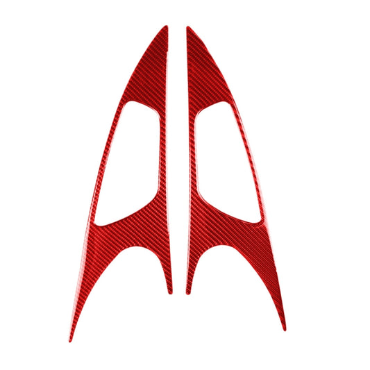 Car Carbon Fiber Door Handle Door Wrist Panel Decorative Sticker for Honda Tenth Generation Civic 2016-2019, Left and Right Drive Universal (Red) by buy2fix