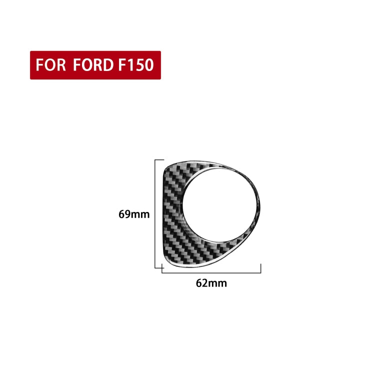 Car Carbon Fiber Ignition Switch Decorative Sticker for Ford F150 2017-2020, Left and Right Drive Universal by buy2fix