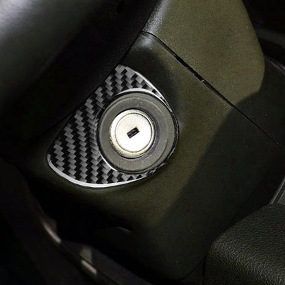 Car Carbon Fiber Ignition Switch Decorative Sticker for Ford F150 2017-2020, Left and Right Drive Universal by buy2fix