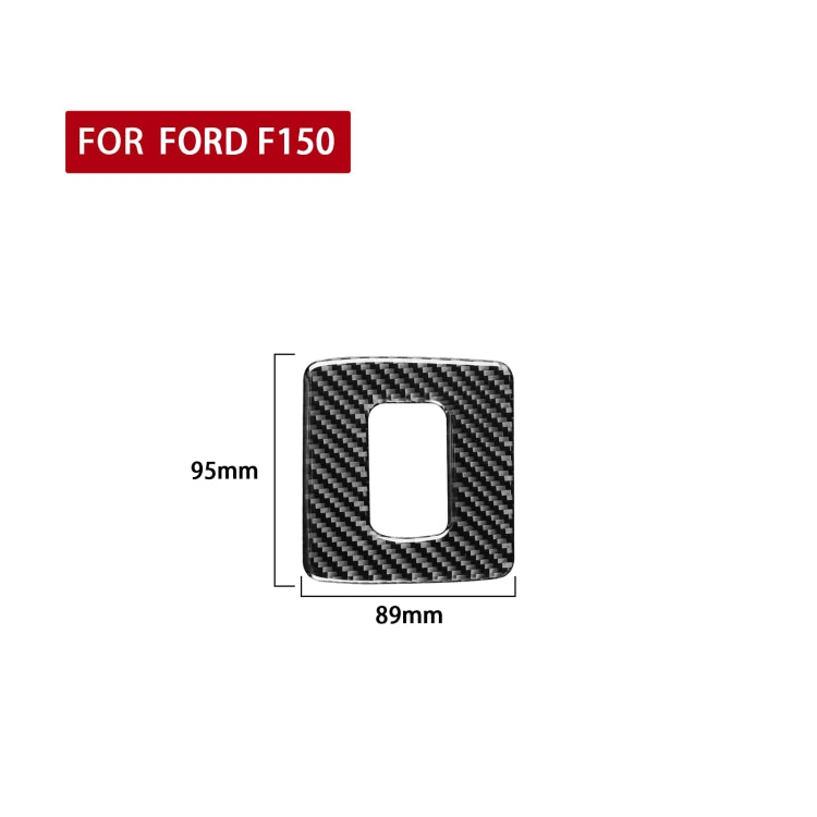 Car Carbon Fiber Throttle Brake Adjust Decorative Sticker for Ford F150 2017-2020, Left and Right Drive Universal by buy2fix