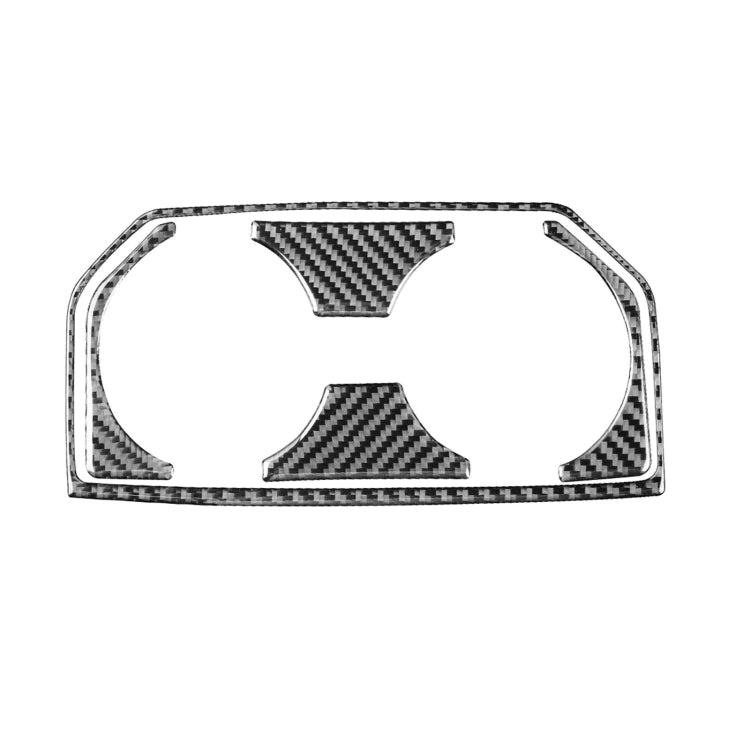 Car Carbon Fiber Rear Water Cup Holder Frame Decorative Sticker for Ford F150 2017-2020, Left and Right Drive Universal by buy2fix