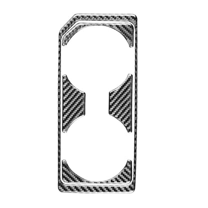 Car Carbon Fiber Front Water Cup Holder Frame Decorative Sticker for Ford F150 2017-2020, Right Drive by buy2fix