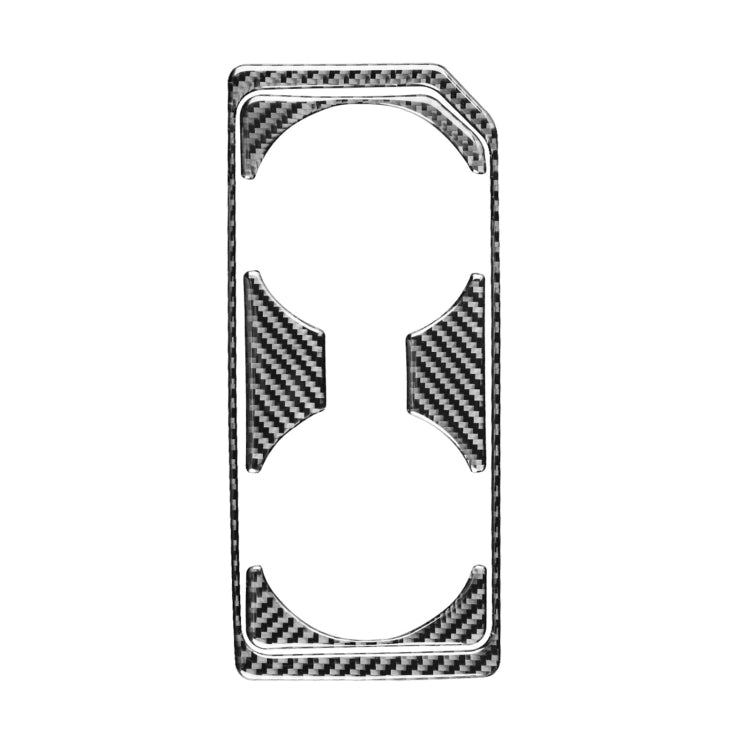 Car Carbon Fiber Front Water Cup Holder Frame Decorative Sticker for Ford F150 2017-2020, Left Drive by buy2fix