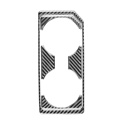 Car Carbon Fiber Front Water Cup Holder Frame Decorative Sticker for Ford F150 2017-2020, Left Drive by buy2fix