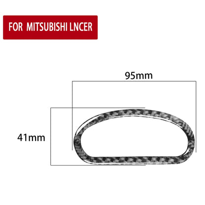 Car Carbon Fiber Skylight Handle Decorative Sticker for Mitsubishi Lancer EVO (GTS) 2008-2016, Left and Right Drive Universal by buy2fix