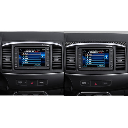 3 PCS Car Carbon Fiber Navigation System Set Decorative Sticker for Mitsubishi Lancer EVO 2008-2015, Left and Right Drive Universal by buy2fix
