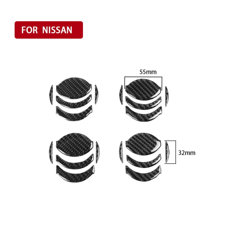 20 PCS Car Carbon Fiber Central Air Outlet Decorative Sticker for Nissan GTR R35 2008-2016, Left and Right Drive Universal by buy2fix