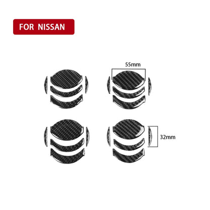 20 PCS Car Carbon Fiber Central Air Outlet Decorative Sticker for Nissan GTR R35 2008-2016, Left and Right Drive Universal by buy2fix
