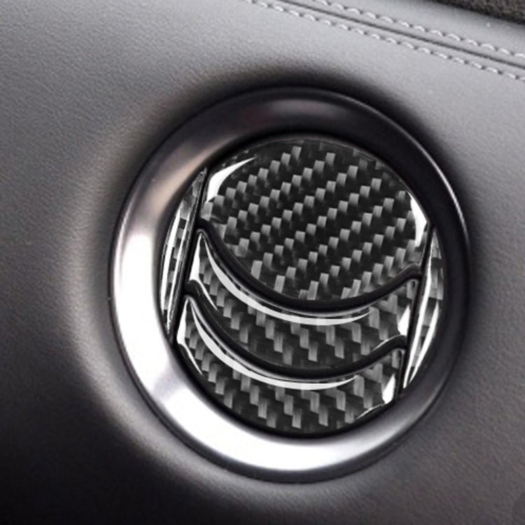 20 PCS Car Carbon Fiber Central Air Outlet Decorative Sticker for Nissan GTR R35 2008-2016, Left and Right Drive Universal by buy2fix