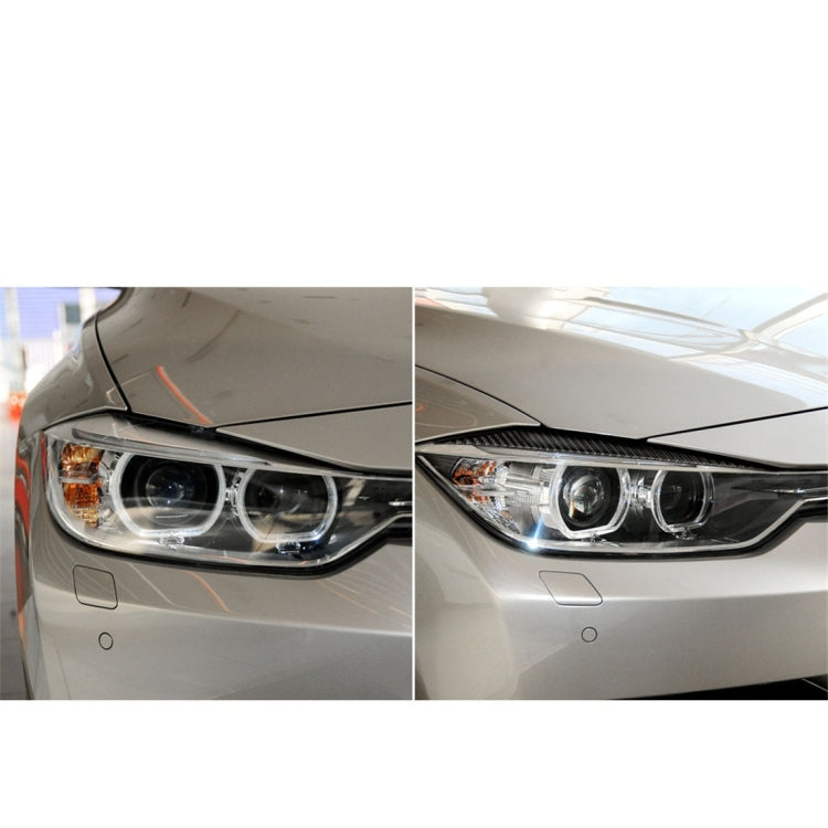 1 Pairs Carbon Fiber Car Lamp Eyebrow Decorative Sticker for BMW F30 2013-2015 - Car Interior Mouldings by buy2fix | Online Shopping UK | buy2fix