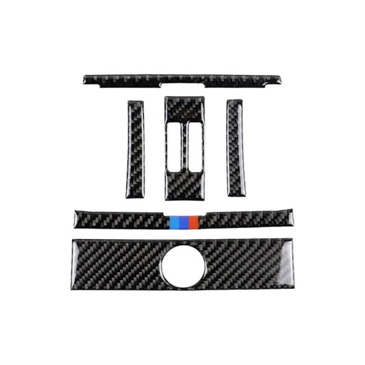 6 PCS Three Color Carbon Fiber Car Rear Outlet Decorative Sticker for BMW F30 2013-2015 / F34 2013-2016 - Car Interior Mouldings by buy2fix | Online Shopping UK | buy2fix