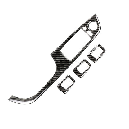 4 PCS Carbon Fiber Car Left Driving Lifting Panel Decorative Sticker with Folding for BMW E90 / 320i / 325i, Diameter: 35.8cm - Car Interior Mouldings by buy2fix | Online Shopping UK | buy2fix