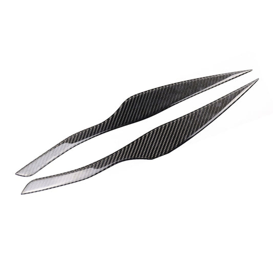 1 Pairs Carbon Fiber Car Lamp Eyebrow Decorative Sticker for BMW E90 / 318i / 320i / 325i 2005-2008, Drop Glue Version - Lamp Decoration by buy2fix | Online Shopping UK | buy2fix