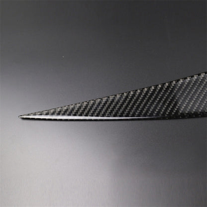 1 Pairs Carbon Fiber Car Lamp Eyebrow Decorative Sticker for BMW E90 / 318i / 320i / 325i 2005-2008, Drop Glue Version - Lamp Decoration by buy2fix | Online Shopping UK | buy2fix