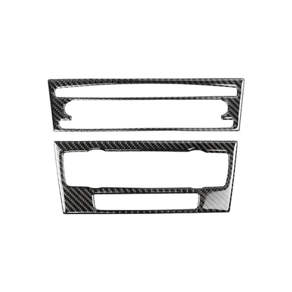 Carbon Fiber Car Central Control CD Panel Decorative Sticker for BMW E90 / E92 2005-2012, Non Navigation with Hole - Car Interior Mouldings by buy2fix | Online Shopping UK | buy2fix