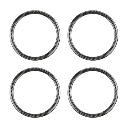 4 PCS Carbon Fiber Car Horn Ring Decorative Sticker for BMW F30 2013-2018 / F34 2013-2017 - Car Interior Mouldings by buy2fix | Online Shopping UK | buy2fix