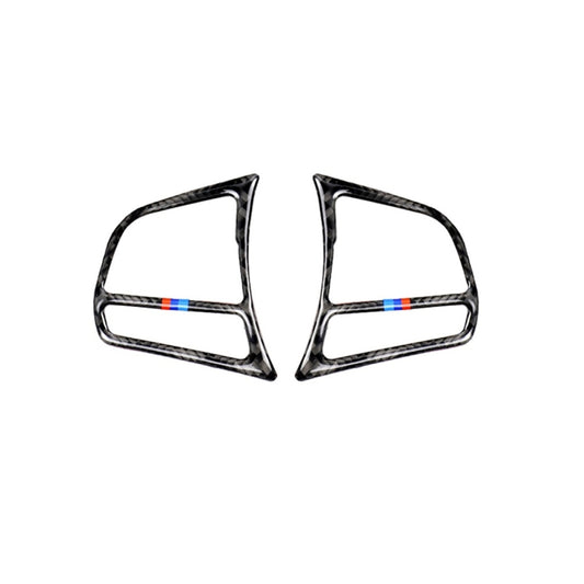 Three Color Carbon Fiber Car Steering Wheel Key Frame Decorative Sticker for BMW F20 2012-2018 / F21 2014-2018 / F30 / F34 2013-2018 / F32 2013-2018 - Car Interior Mouldings by buy2fix | Online Shopping UK | buy2fix
