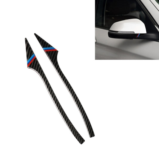 Three Color B Carbon Fiber Car Rearview Mirror Bumper Strip Decorative Sticker for BMW 5 Series E60 2008-2010 / F10 2011-2017 / F07 2010-2015 / F01 2010-2015 by buy2fix