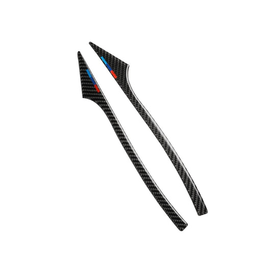 Three Color A Carbon Fiber Car Rearview Mirror Bumper Strip Decorative Sticker for BMW 5 Series E60 2008-2010 / F10 2011-2017 / F07 2010-2015 / F01 2010-2015 by buy2fix