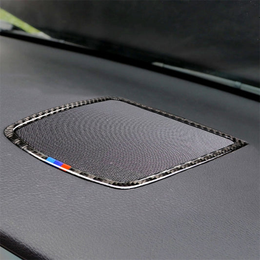 Three Color Carbon Fiber Car Instrument Big Horn Frame Decorative Sticker for BMW 5 Series GT F07 2010-2016 by buy2fix