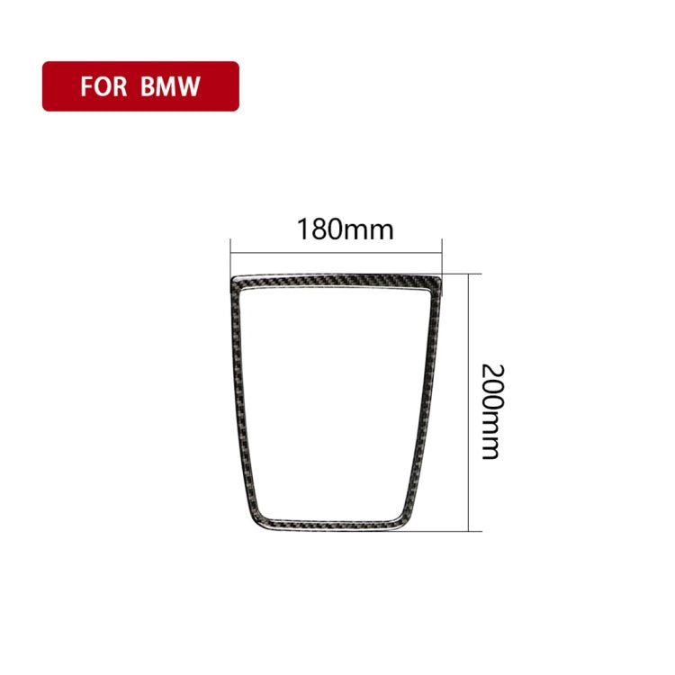 Carbon Fiber Car Instrument Big Horn Frame Decorative Sticker for BMW 5 Series GT F07 2010-2016 by buy2fix