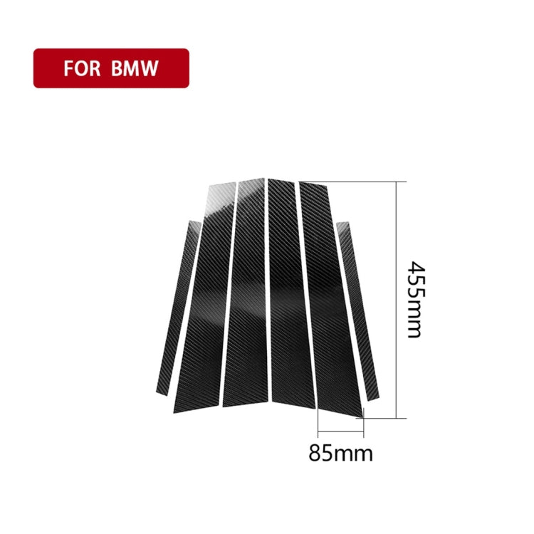 Carbon Fiber Car B Column Frame Decorative Sticker for BMW 5 Series F10 2011-2017 by buy2fix