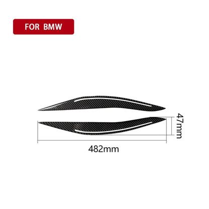 Carbon Fiber Car Lamp Eyebrow Decorative Sticker for BMW 5 Series F10 2014-2016 by buy2fix