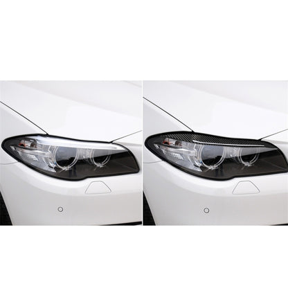 Carbon Fiber Car Lamp Eyebrow Decorative Sticker for BMW 5 Series F10 2014-2016 by buy2fix