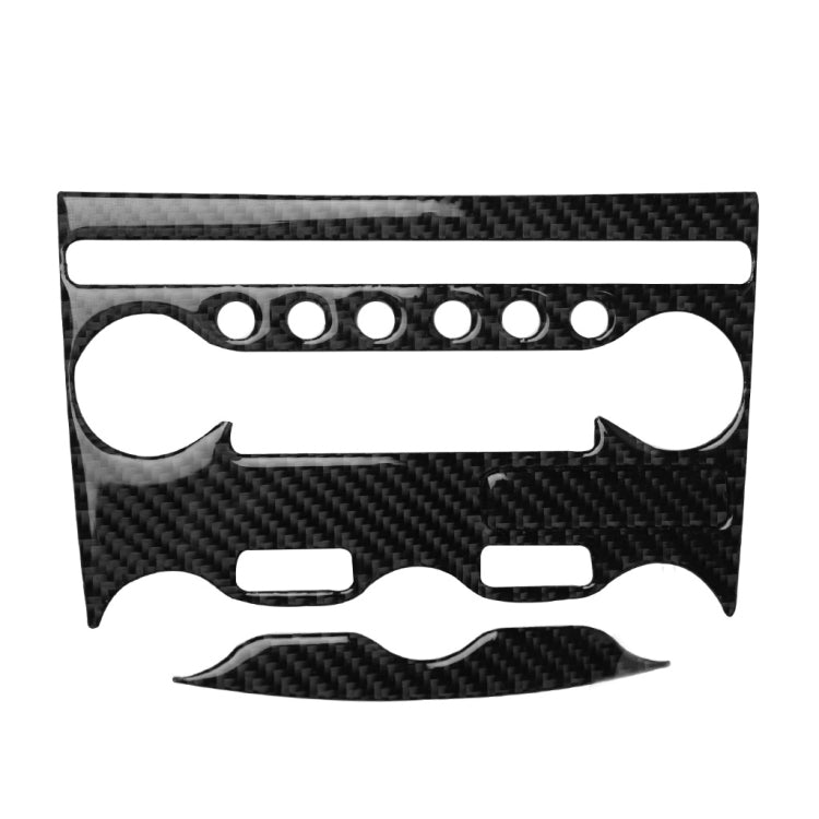 3 in 1 Car Carbon Fiber Air Conditioning Adjustment Panel Decorative Sticker for Nissan 370Z Z34 2009-, Left and Right Drive Universal by buy2fix