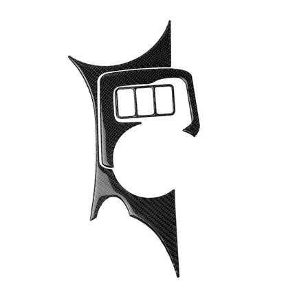 3 in 1 Car Carbon Fiber Central Control Cup Holder Panel Decorative Sticker for Nissan 370Z Z34 2009-, Left and Right Drive Universal by buy2fix