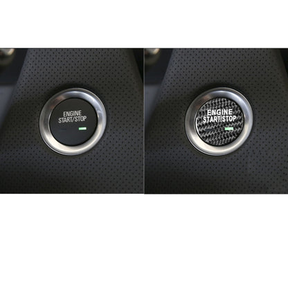 Car Carbon Fiber Engine Start Button Decorative Cover Trim for Cadillac XTS (Black) by buy2fix