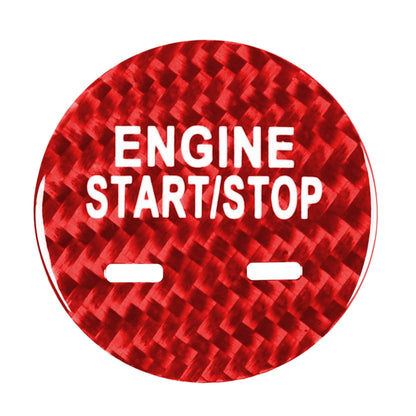 Car Carbon Fiber Engine Start Button Decorative Cover Trim for Cadillac XTS (Red) by buy2fix