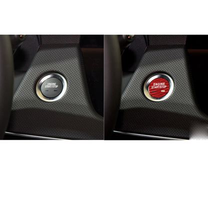 Car Carbon Fiber Engine Start Button Decorative Cover Trim for Cadillac XTS (Red) by buy2fix