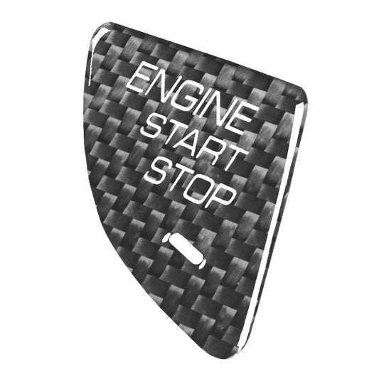 Car Carbon Fiber Engine Start Button Decorative Cover Trim for Cadillac ATS / ATS-L (Black) by buy2fix