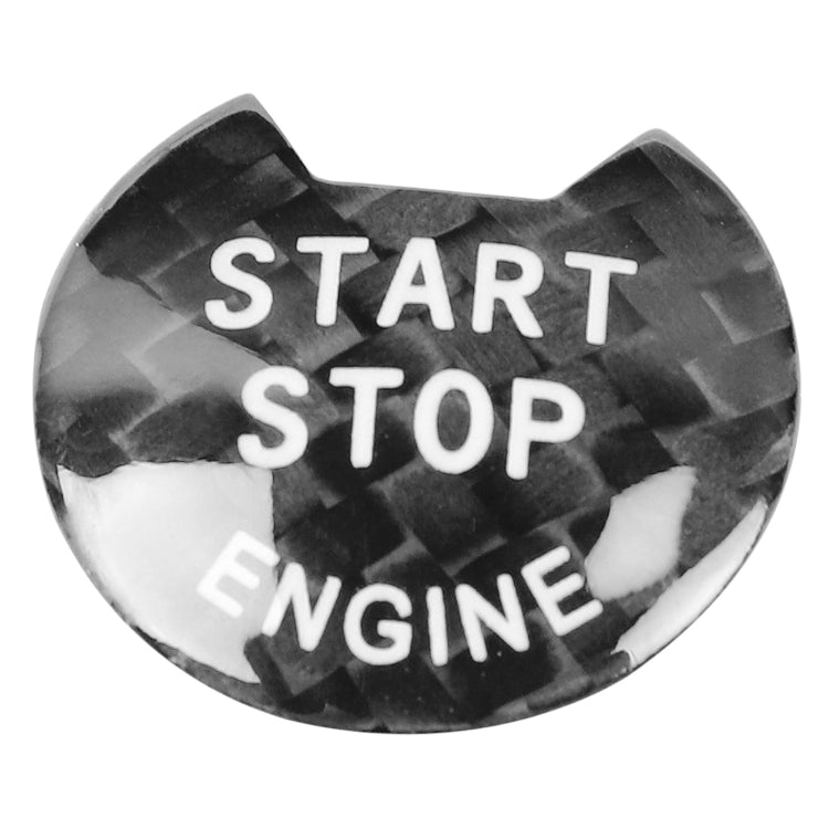 Car Carbon Fiber Engine Start Button Decorative Cover Trim for Nissan / Infiniti (Black) by buy2fix