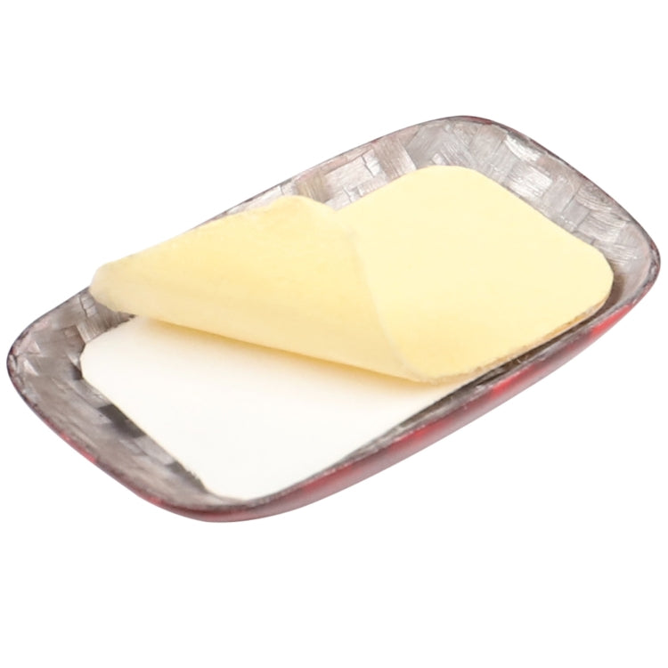 Car Carbon Fiber Engine Start Button Decorative Cover Trim for Volvo V40 2013-2019 (Red) by buy2fix