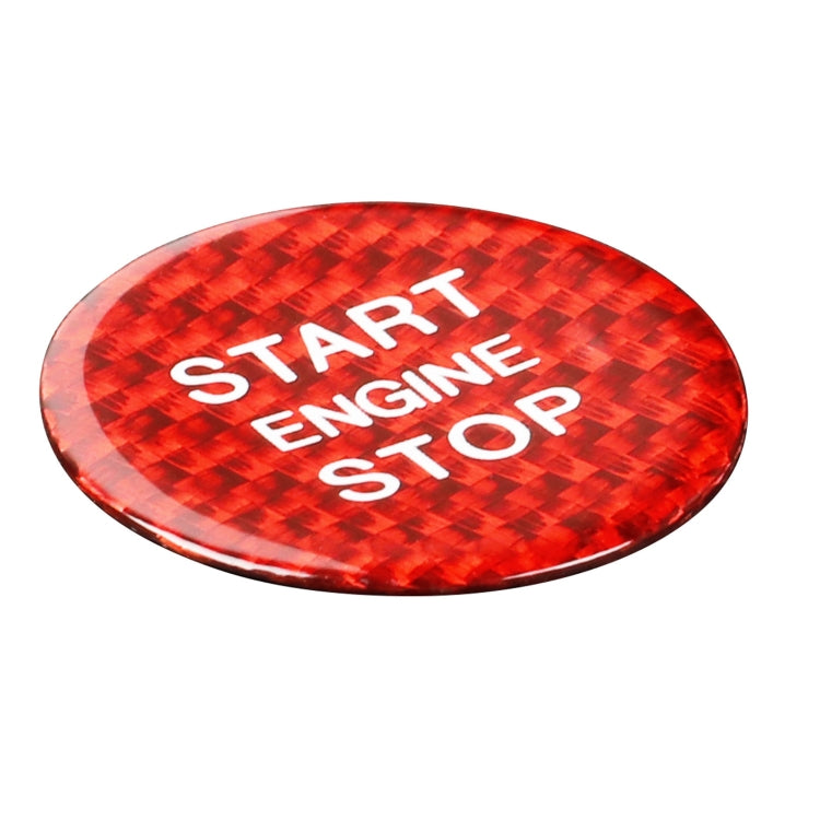 Car Carbon Fiber Engine Start Button Decorative Cover Trim for Lexus NX200 (Red) by buy2fix