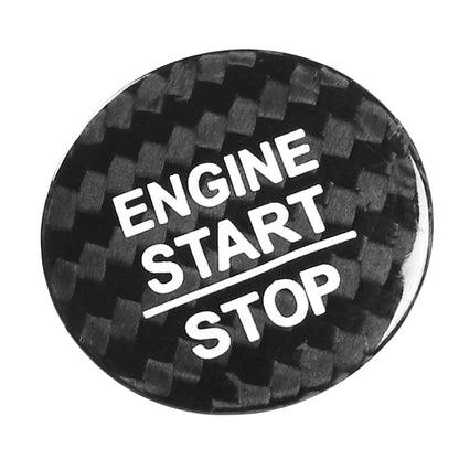 Car Carbon Fiber Engine Start Button Decorative Cover Trim for Honda CRV 2017-2019 (Black) by buy2fix