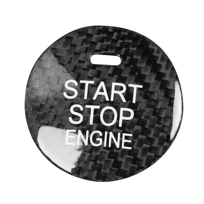 Car Carbon Fiber Engine Start Button Decorative Cover Trim for Mazda CX-8 (Black) by buy2fix