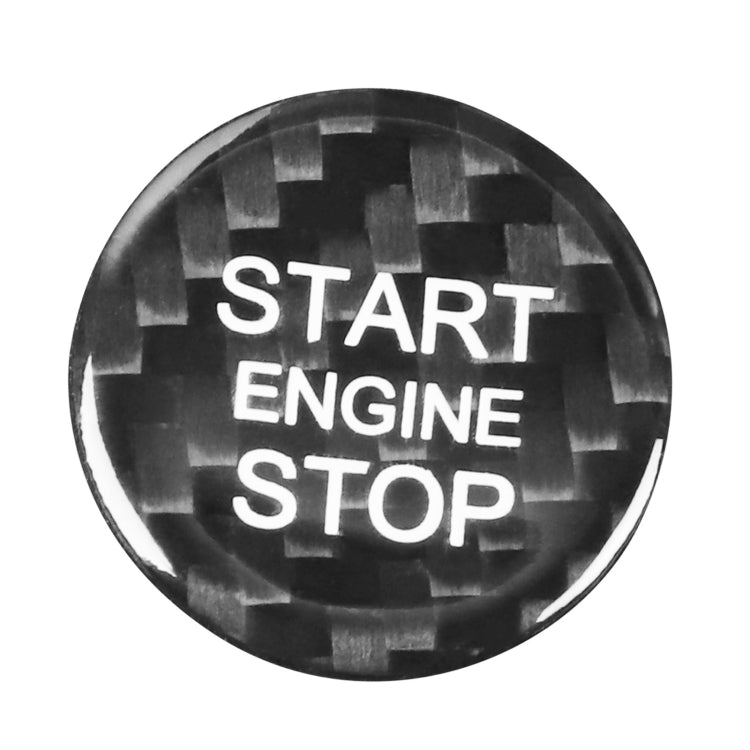 Car Carbon Fiber Engine Start Button Decorative Cover Trim for Audi A3 (Black) by buy2fix