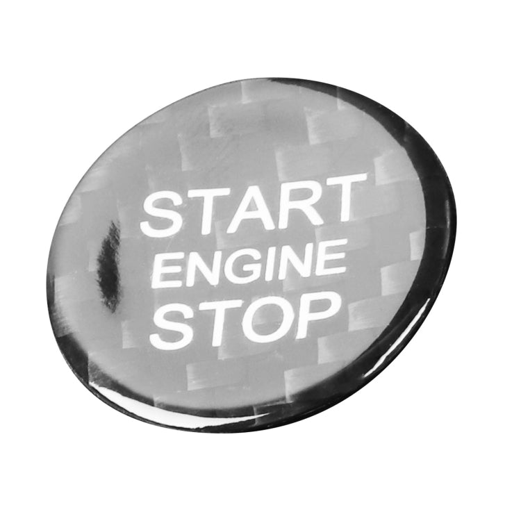 Car Carbon Fiber Engine Start Button Decorative Cover Trim for Audi A3 (Black) by buy2fix