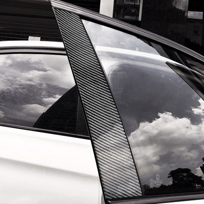 Car Carbon Fiber B Pillar Decorative Sticker for Audi Q5 2012-2018, Left and Right Drive Universal by buy2fix