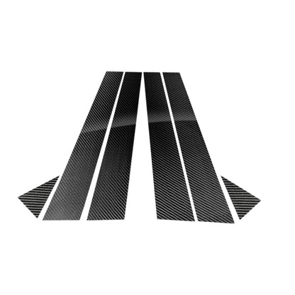 Car Carbon Fiber B Pillar Decorative Sticker for Audi A4L 2017-, Left and Right Drive Universal by buy2fix