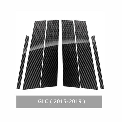 Car Carbon Fiber B Pillar Decorative Sticker for Mercedes-Benz GLC 2015-2019, Left and Right Drive Universal - Car Interior Mouldings by buy2fix | Online Shopping UK | buy2fix