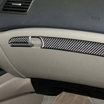 3 in 1 Car Carbon Fiber Front Passenger Seat Storage Box Decorative Sticker for Honda Civic 8th Generation 2006-2011, Left Drive by buy2fix