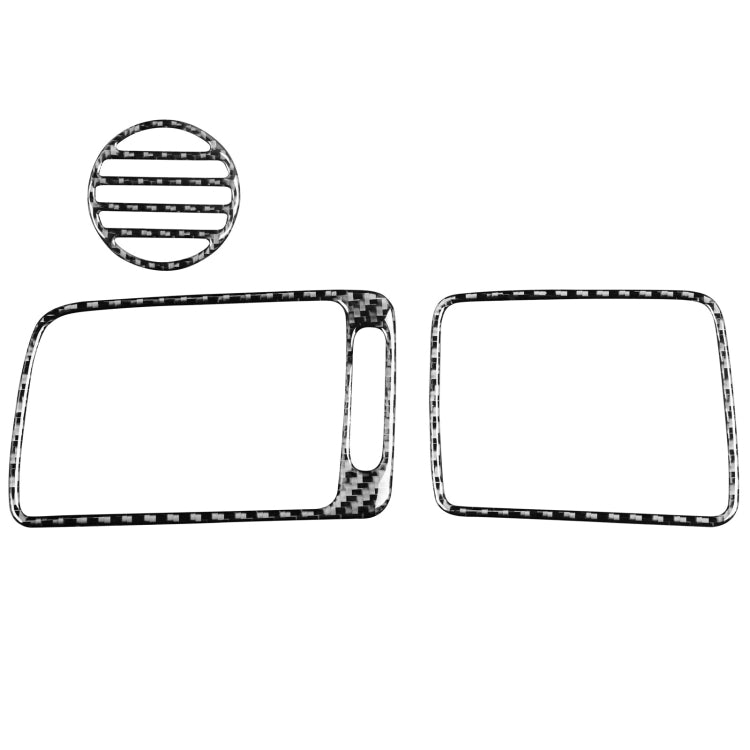 3 in 1 Car Carbon Fiber Front Passenger Seat Air Outlet Decorative Sticker for Honda Civic 8th Generation 2006-2011, Right Drive by buy2fix